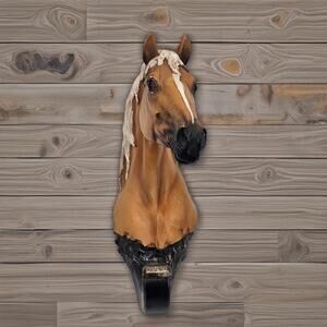 Western Palomino Horse Wall Hook Rustic Decor